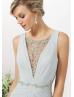 Beaded Lace Chiffon Long Amazing Mother Dress